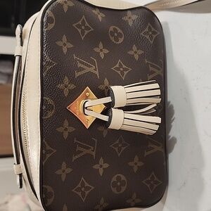 Louis Vuitton Monogram Brown and Cream Crossbody Bag
